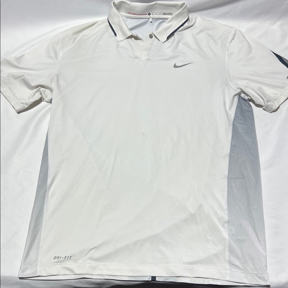 Nike Men’s M Tiger Woods Collection TW Golf Polo Snap Button - Picture 1 of 5